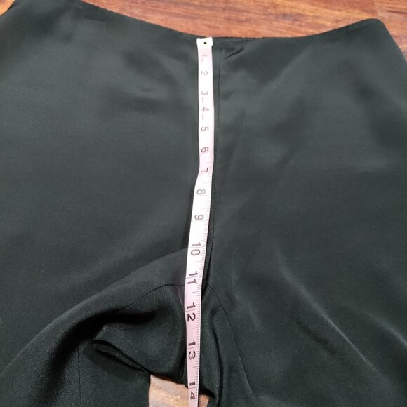 Eileen Fisher Silk Lagenlook Artsey High Rise Wide Leg Trouser Pants Black 14/34 - Picture 10 of 11